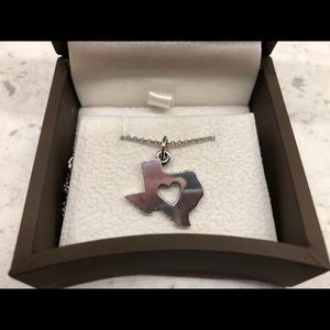 James Avery silver heart necklace and chain